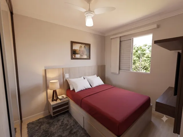Apartamento 2 quartos e 1 banheiro, à venda, no bairro Chácara Letônia em Americana