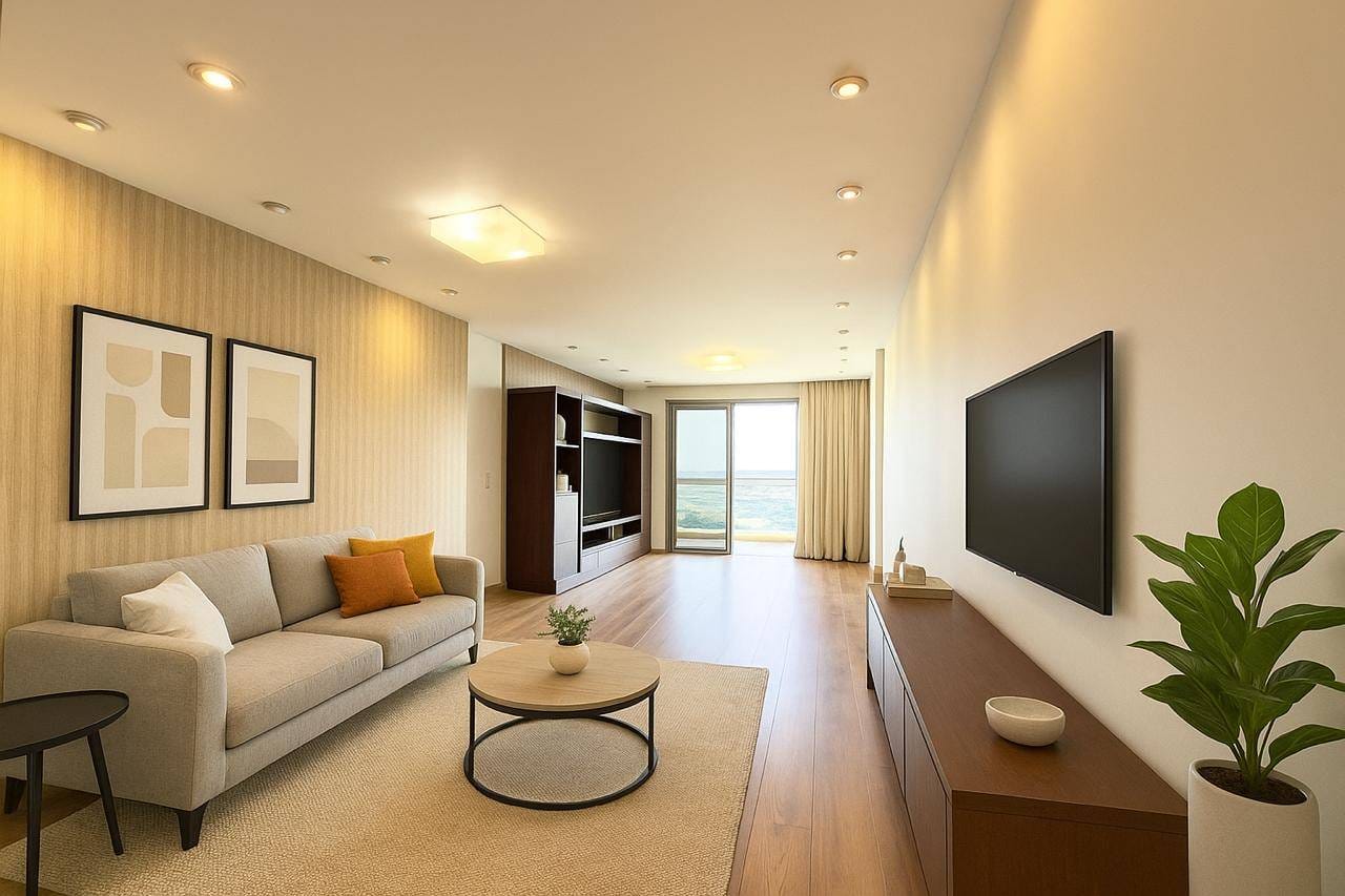 Perspectiva do Apartamento - Apartamento para locação com 3 quartos com 97m², Condomínio Natura Recreio no Recreio dos Bandeirantes - RJ. | KAL Administração de Imóveis