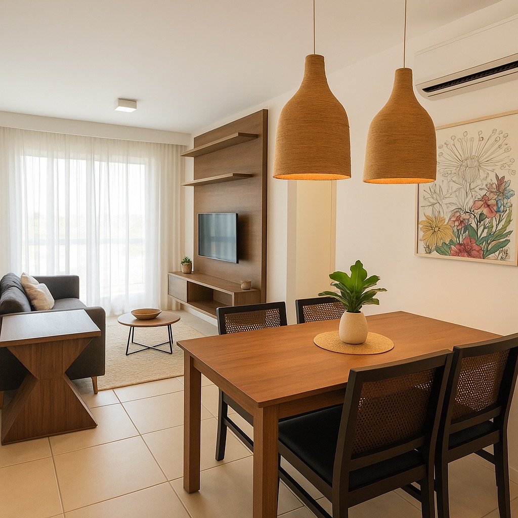 Perspectiva do Apartamento - Apartamento para Locação, 2 Quartos 64m² - Condomínio Mares de Goa – Recreio dos Bandeirantes | KAL Administração de Imóveis