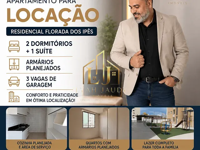 Apartamento com 78m² 3 quartos e 2 banheiros, para alugar, no bairro Araés em Cuiabá
