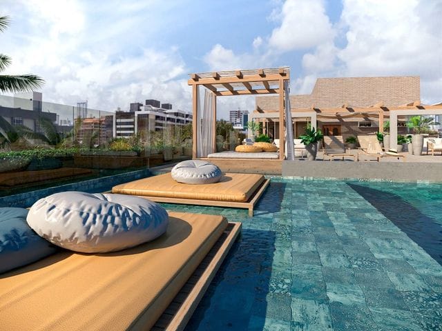 Apartamento com 24m² 1 quarto e 1 banheiro, à venda, no bairro Jardim Oceania em João Pessoa