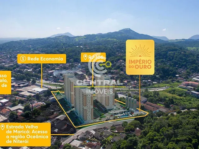 Apartamento 2 quartos e 2 banheiros, à venda, no bairro Rio do Ouro em São Gonçalo