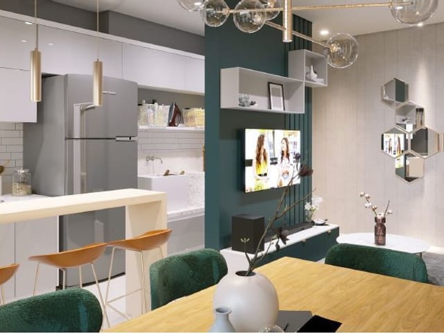 Apartamento 2 quartos e 1 banheiro, à venda, no bairro Centro em Poços de Caldas