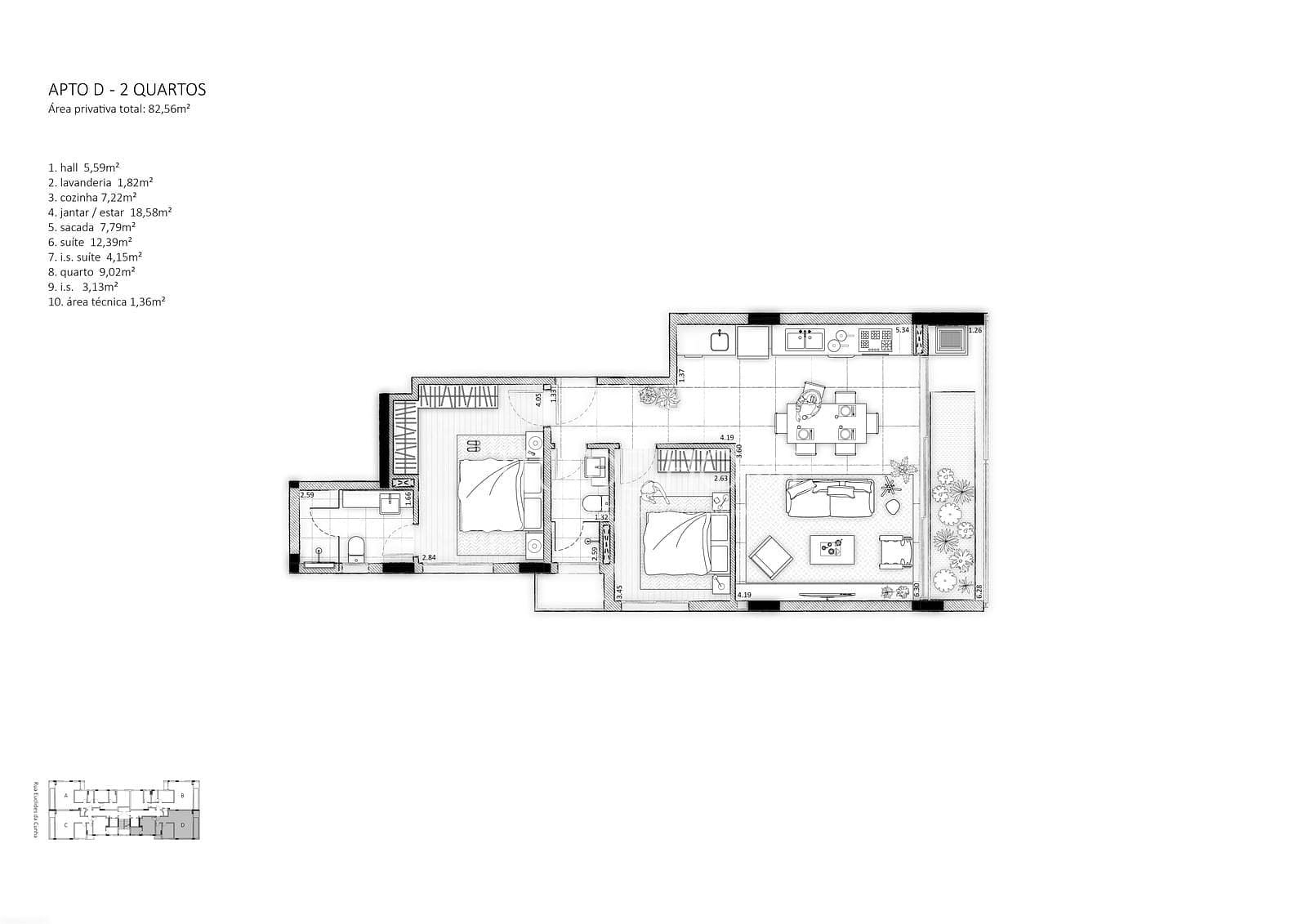 Apartamento, 2 quartos, 82 m² - Foto 12