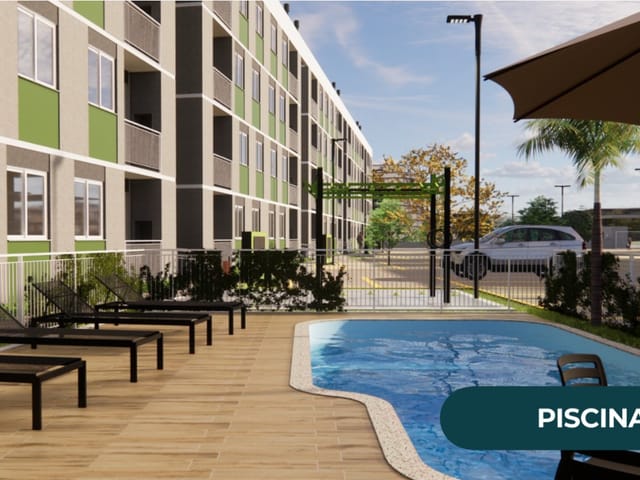 Apartamento com 53m² 2 quartos e 1 banheiro, à venda, no bairro São Sebastião em Palhoça