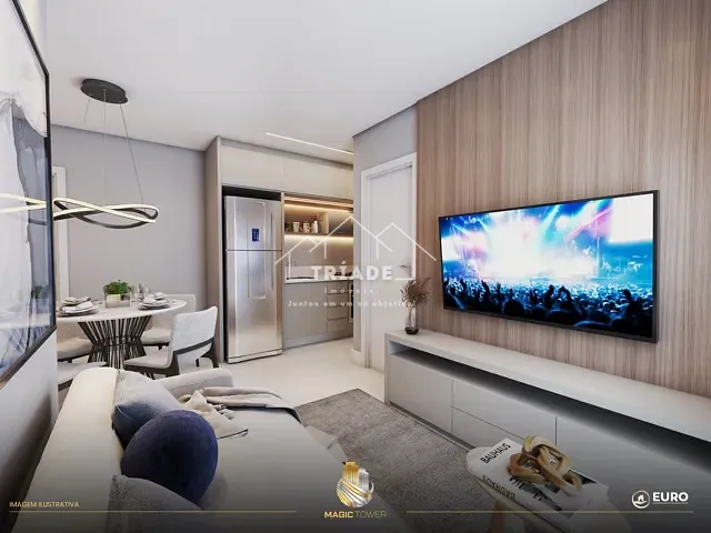 Apartamento 2 quartos e 1 banheiro, à venda, no bairro Estação em Araucária