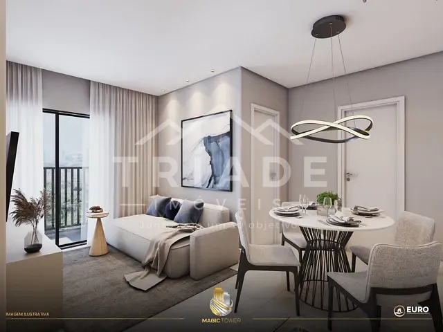 Apartamento 2 quartos e 1 banheiro, à venda, no bairro Estação em Araucária