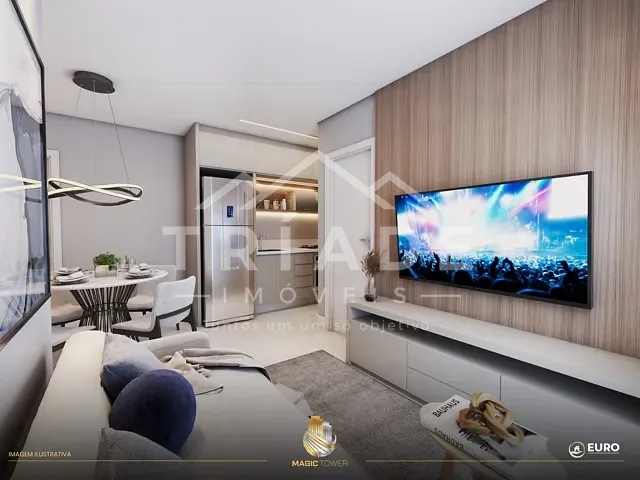 Apartamento 2 quartos e 1 banheiro, à venda, no bairro Estação em Araucária