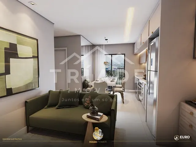Apartamento 2 quartos e 1 banheiro, à venda, no bairro Estação em Araucária