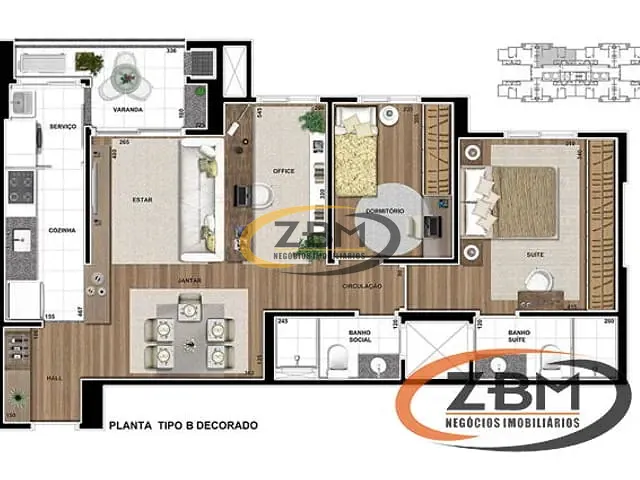 Apartamento com 122m² 3 quartos e 2 banheiros, à venda, no bairro Aurora em Londrina