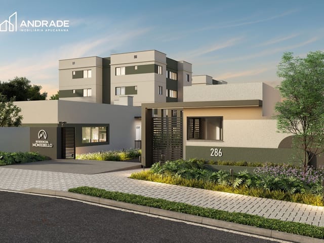 Apartamento 2 quartos e 1 banheiro, à venda, no bairro Jardim Paraíso em Apucarana