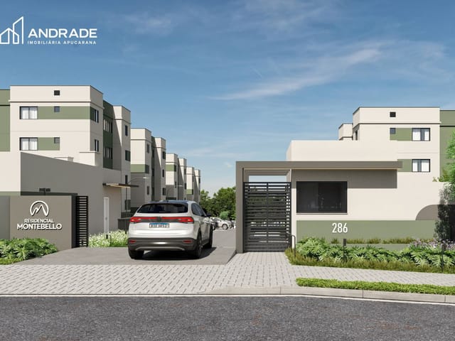 Apartamento 2 quartos e 1 banheiro, à venda, no bairro Jardim Paraíso em Apucarana