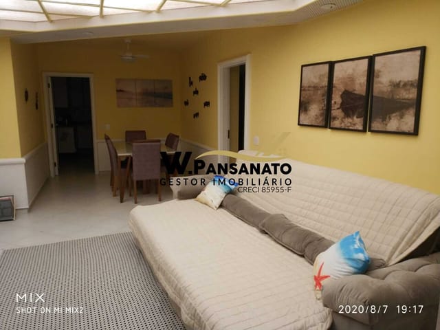 Apartamento com 169m² 3 quartos e 4 banheiros, à venda, no bairro Pitangueiras em Guarujá