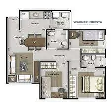 Apartamento, 3 quartos, 62 m² - Foto 33