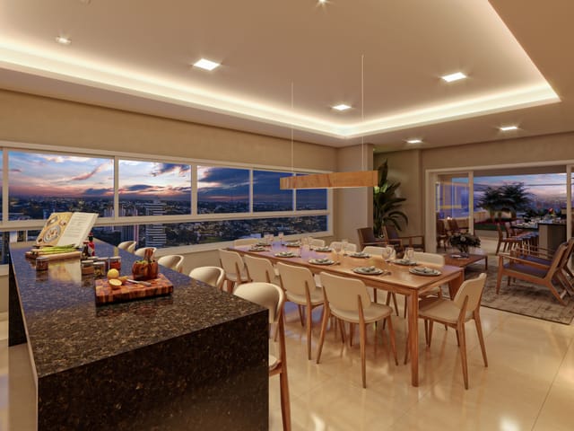 Apartamento 3 quartos e 2 banheiros, à venda, no bairro Parque Amazônia em Goiânia