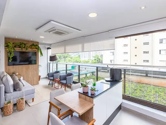 Apartamento com 101m² 2 quartos e 3 banheiros, à venda, no bairro Campo Belo em São Paulo