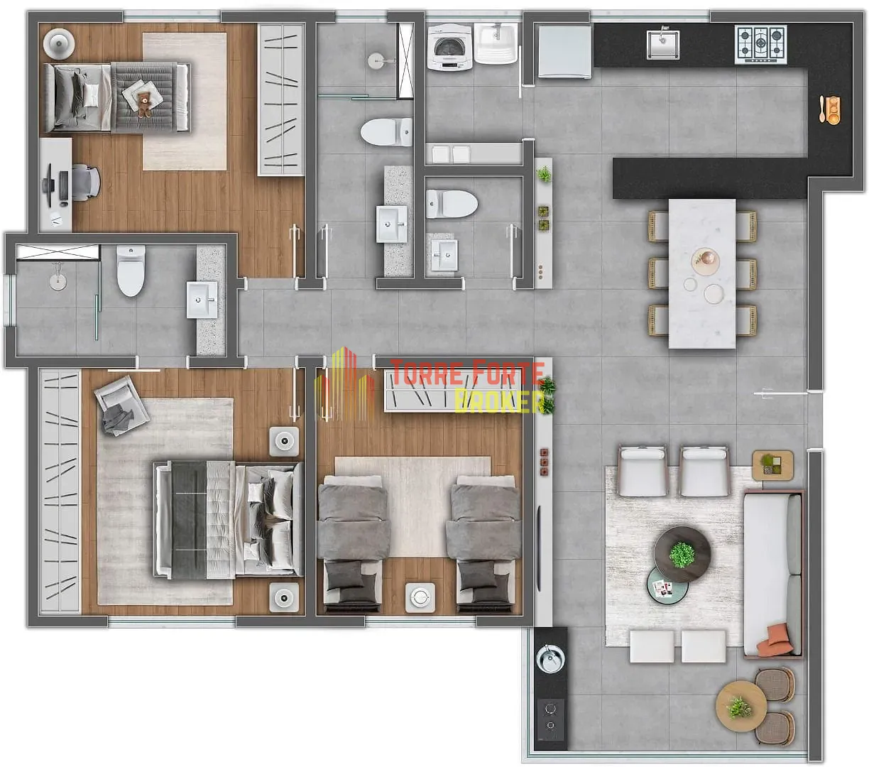 Apartamento, 3 quartos, 97 m² - Foto 3