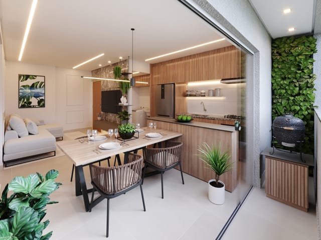 Apartamento 3 quartos e 2 banheiros, à venda, no bairro Parque Amazônia em Goiânia