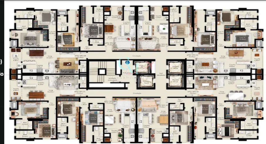 Apartamento, 2 quartos, 79 m² - Foto 8