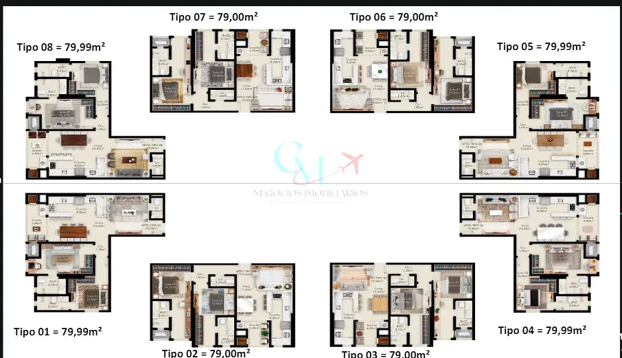 Apartamento, 2 quartos, 79 m² - Foto 7