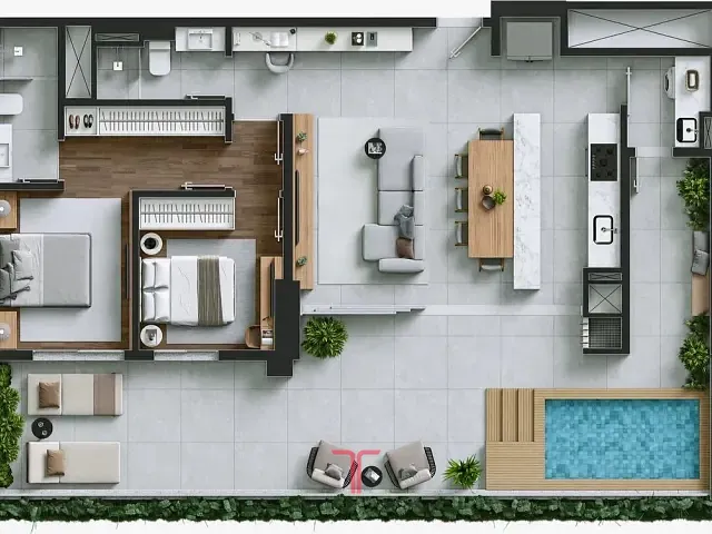 Apartamento com 126m² 2 quartos e 2 banheiros, à venda, no bairro Portão em Curitiba