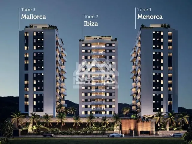 Apartamento com 85m² 2 quartos e 2 banheiros, à venda, no bairro Martim de Sá em Caraguatatuba