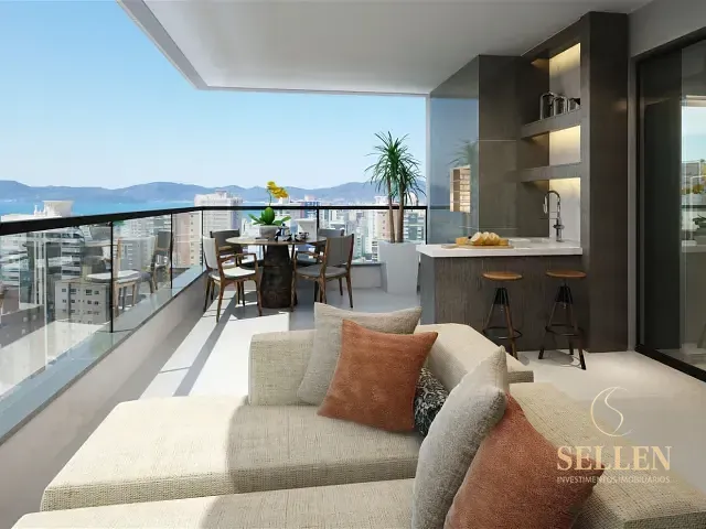 Apartamento 4 quartos e 5 banheiros, à venda, no bairro Meia Praia em Itapema