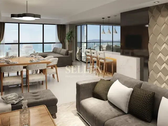 Apartamento 4 quartos e 5 banheiros, à venda, no bairro Meia Praia em Itapema