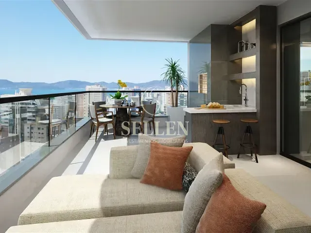 Apartamento 4 quartos e 5 banheiros, à venda, no bairro Meia Praia em Itapema