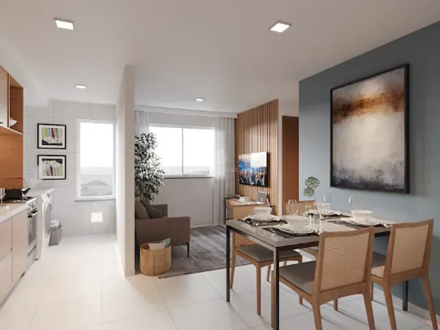 Apartamento 2 quartos e 1 banheiro, à venda, no bairro Pajuçara em Maracanaú