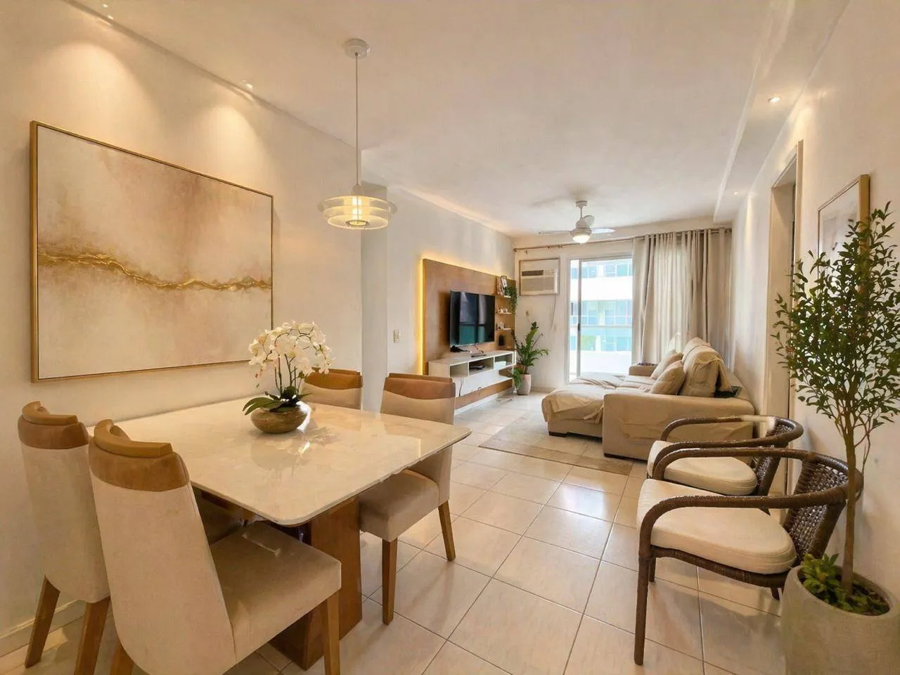 Perspectiva do Apartamento - Excelente apartamento para venda no Recreio dos Bandeirantes | barra Bonita | 75m² | 2 quartos (1 suíte) | KAL Administração de Imóveis
