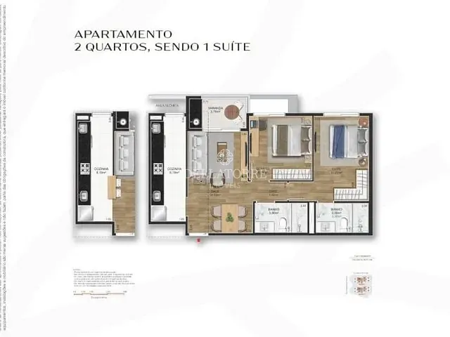Apartamento com 73m² 2 quartos e 2 banheiros, à venda, no bairro Alto em Teresópolis
