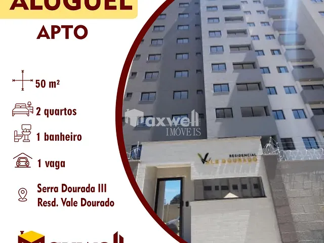 Apartamento 2 quartos e 1 banheiro, para alugar, no bairro Setor Serra Dourada - 3ª Etapa em Aparecida de Goiânia