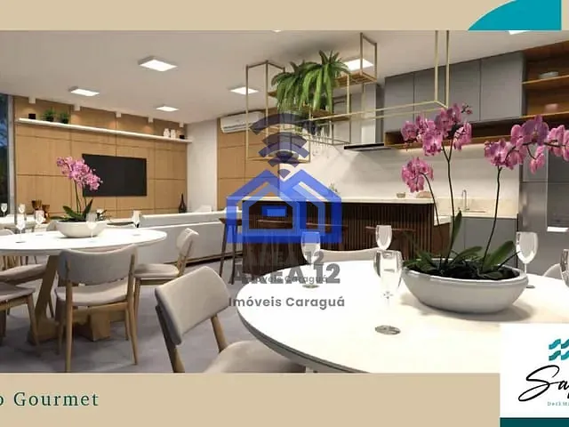 Apartamento com 100m² 3 quartos e 2 banheiros, à venda, no bairro Jardim Britânia em Caraguatatuba