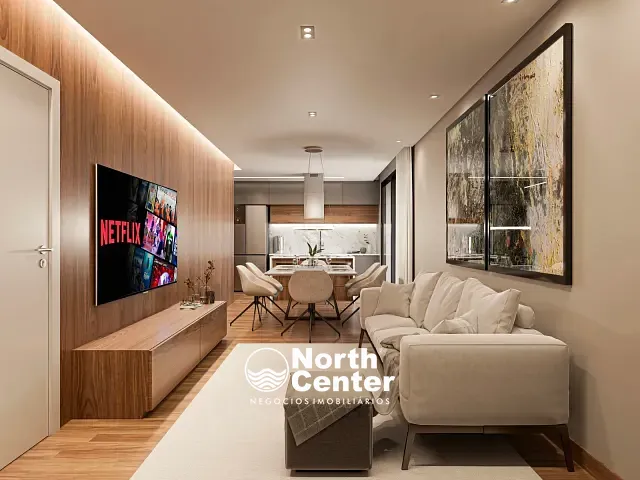 Apartamento com 115m² 3 quartos e 2 banheiros, à venda, no bairro Salinas em Balneário Barra do Sul