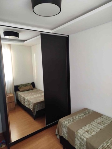 Apartamento 2 quartos e 1 banheiro, à venda, no bairro Pousada Del Rey (São Benedito) em Santa Luzia