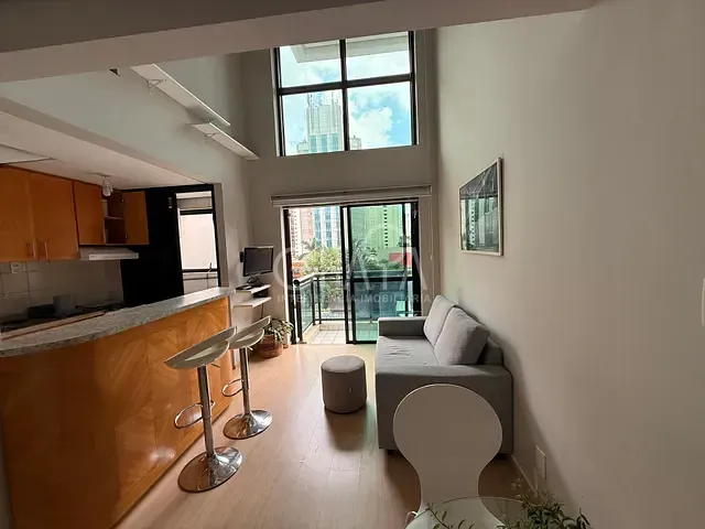 Apartamento 1 quarto e 2 banheiros, para alugar, no bairro Moema em São Paulo