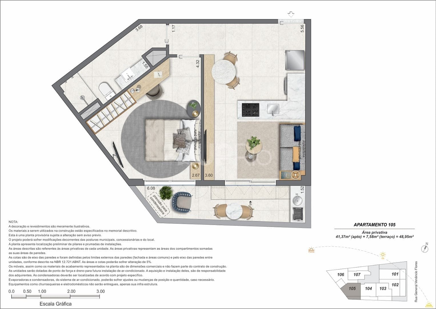 Apartamento à venda com 1 quarto, 51m² - Foto 10