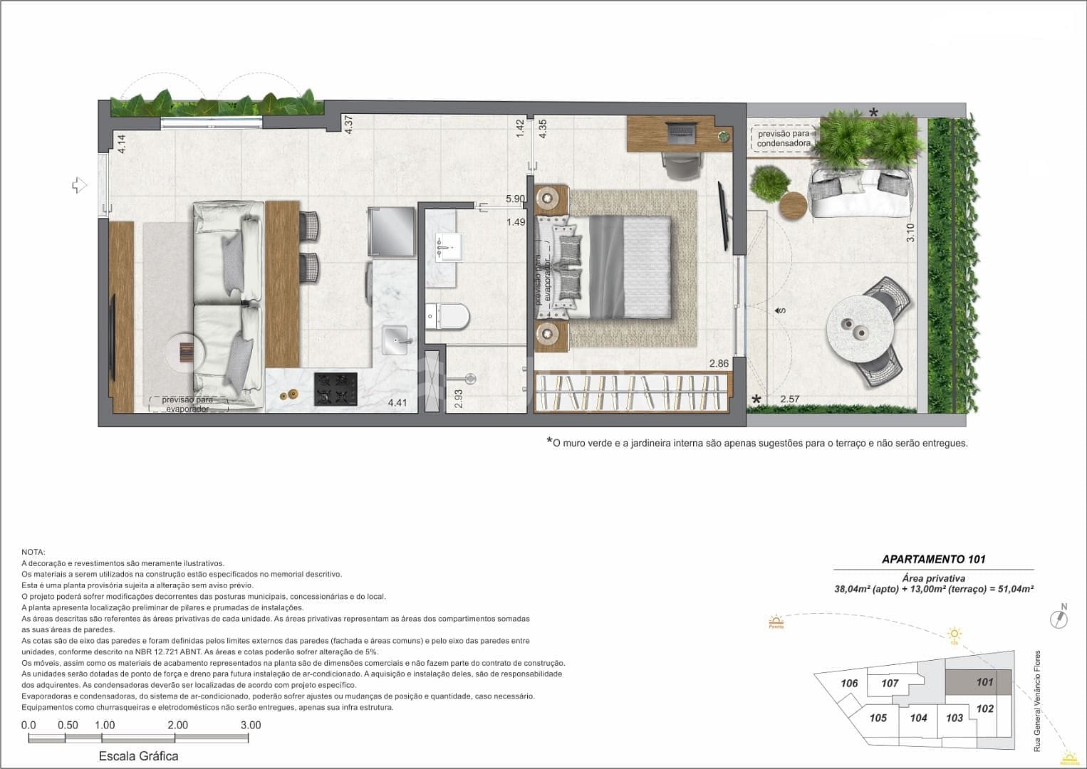 Apartamento à venda com 1 quarto, 51m² - Foto 8