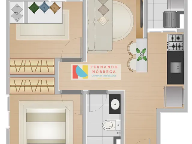 Apartamento 1 quarto e 1 banheiro, à venda, no bairro Jardim Peri em São Paulo