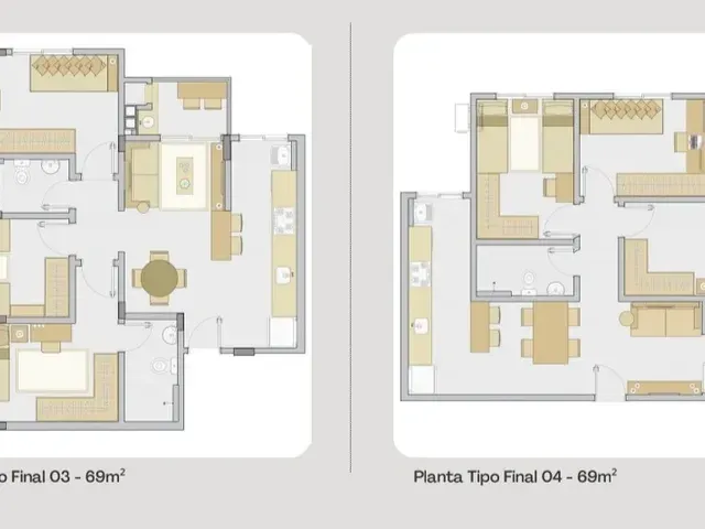 Apartamento com 69m² 3 quartos e 2 banheiros, à venda, no bairro Nova Palhoça em Palhoça