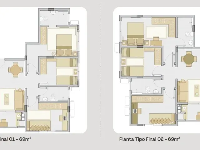 Apartamento com 69m² 3 quartos e 2 banheiros, à venda, no bairro Nova Palhoça em Palhoça
