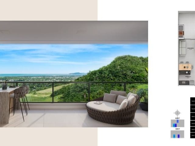 Apartamento com 57m² 1 quarto e 1 banheiro, à venda, no bairro Ingleses do Rio Vermelho em Florianópolis