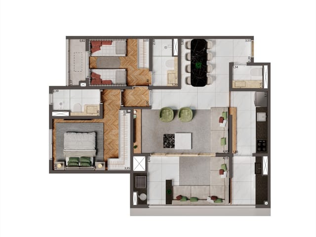 Apartamento 3 quartos e 2 banheiros, à venda, no bairro Alto da Mooca em São Paulo