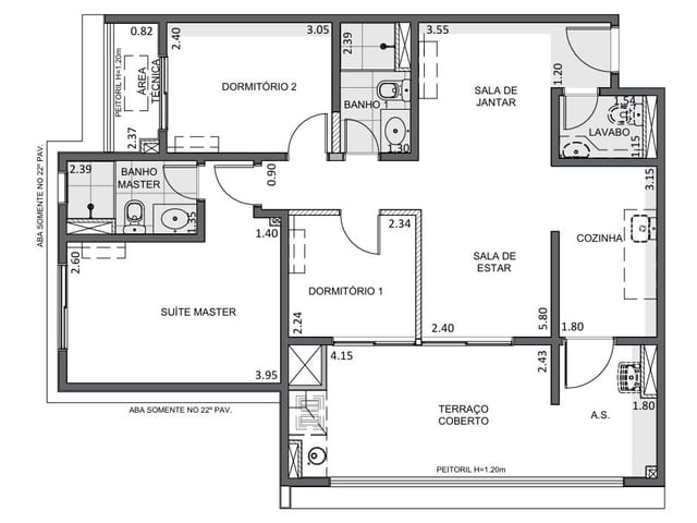 Apartamento 3 quartos e 2 banheiros, à venda, no bairro Alto da Mooca em São Paulo