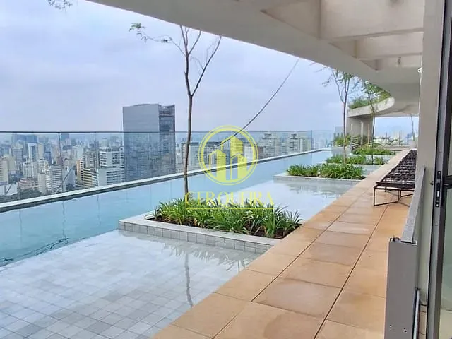 Apartamento 1 quarto e 2 banheiros, para alugar, no bairro Higienópolis em São Paulo
