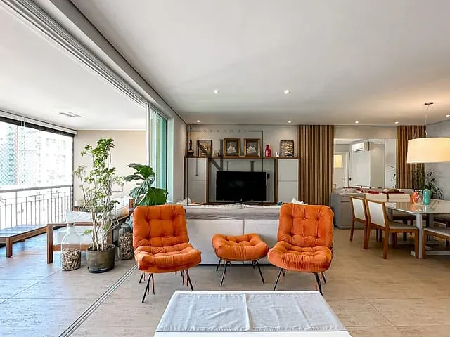 Apartamento 3 quartos e 5 banheiros, à venda, no bairro Brooklin Paulista em São Paulo