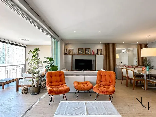 Apartamento 3 quartos e 5 banheiros, à venda, no bairro Brooklin Paulista em São Paulo