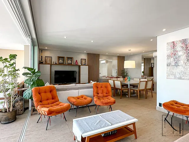 Apartamento 3 quartos e 5 banheiros, à venda, no bairro Brooklin Paulista em São Paulo