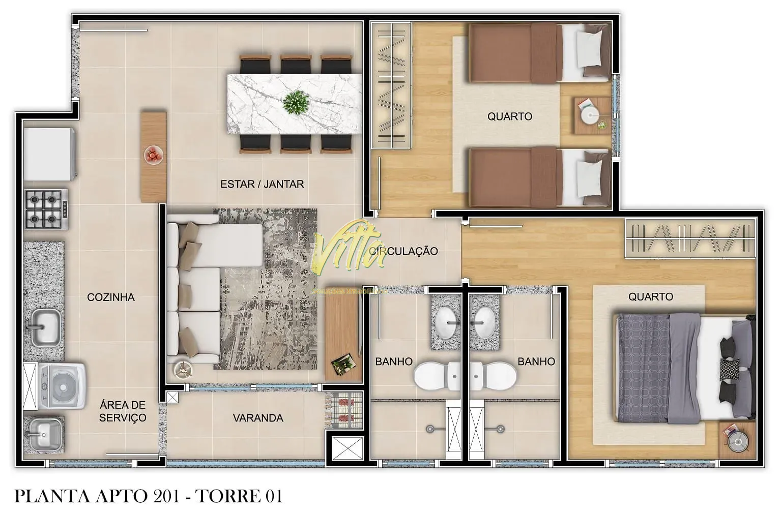 Apartamento, 2 quartos, 43 m² - Foto 19